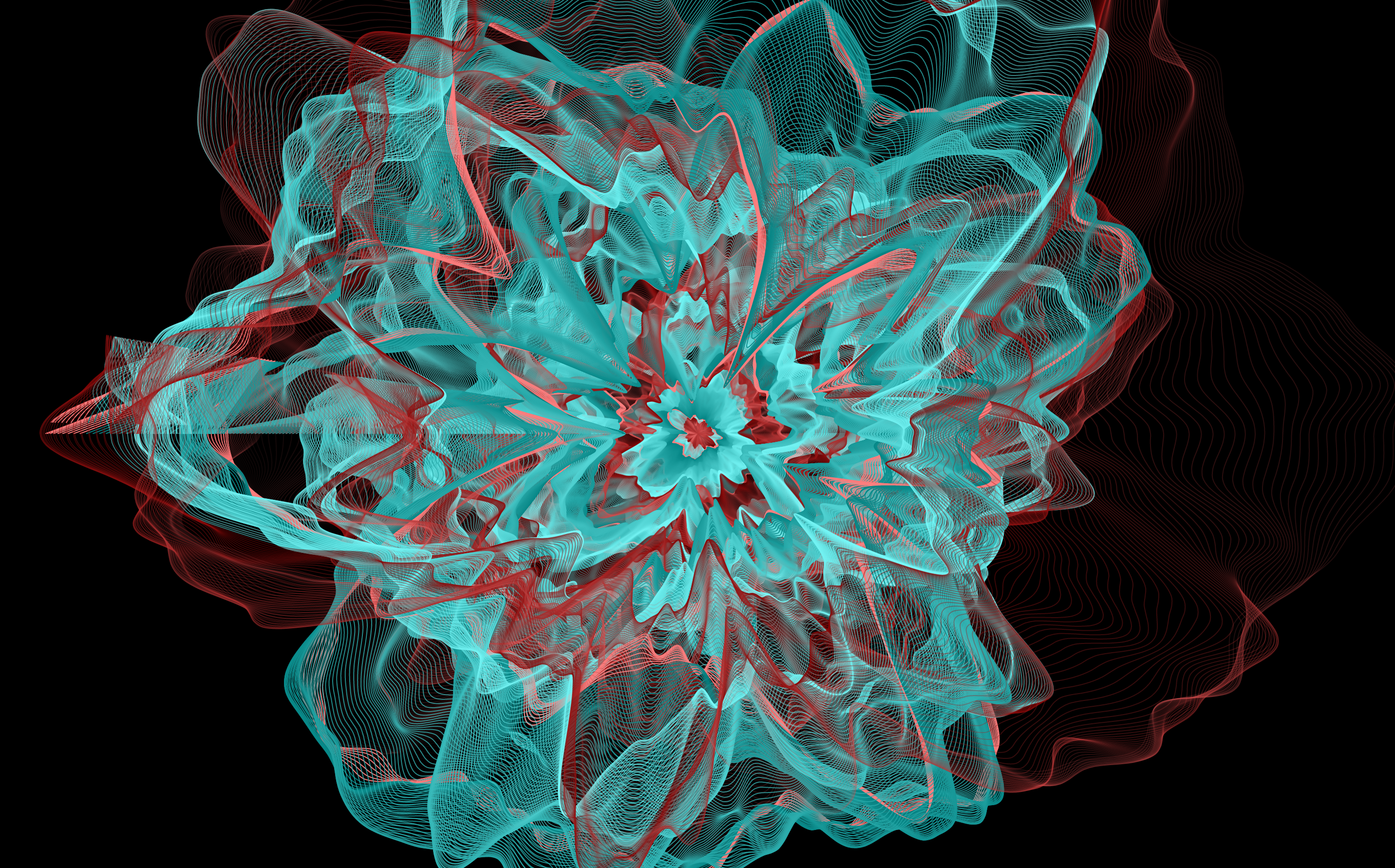 Noise Flower generative art